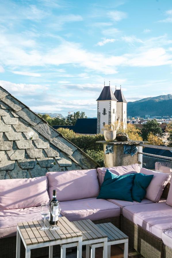 Spacious Penthouse With Grand Terrace Bergen Kültér fotó